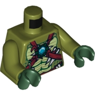Lego tělo, olivově zelená (6022566, 6031865)